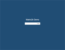 Tablet Screenshot of demo.matrix2b.com